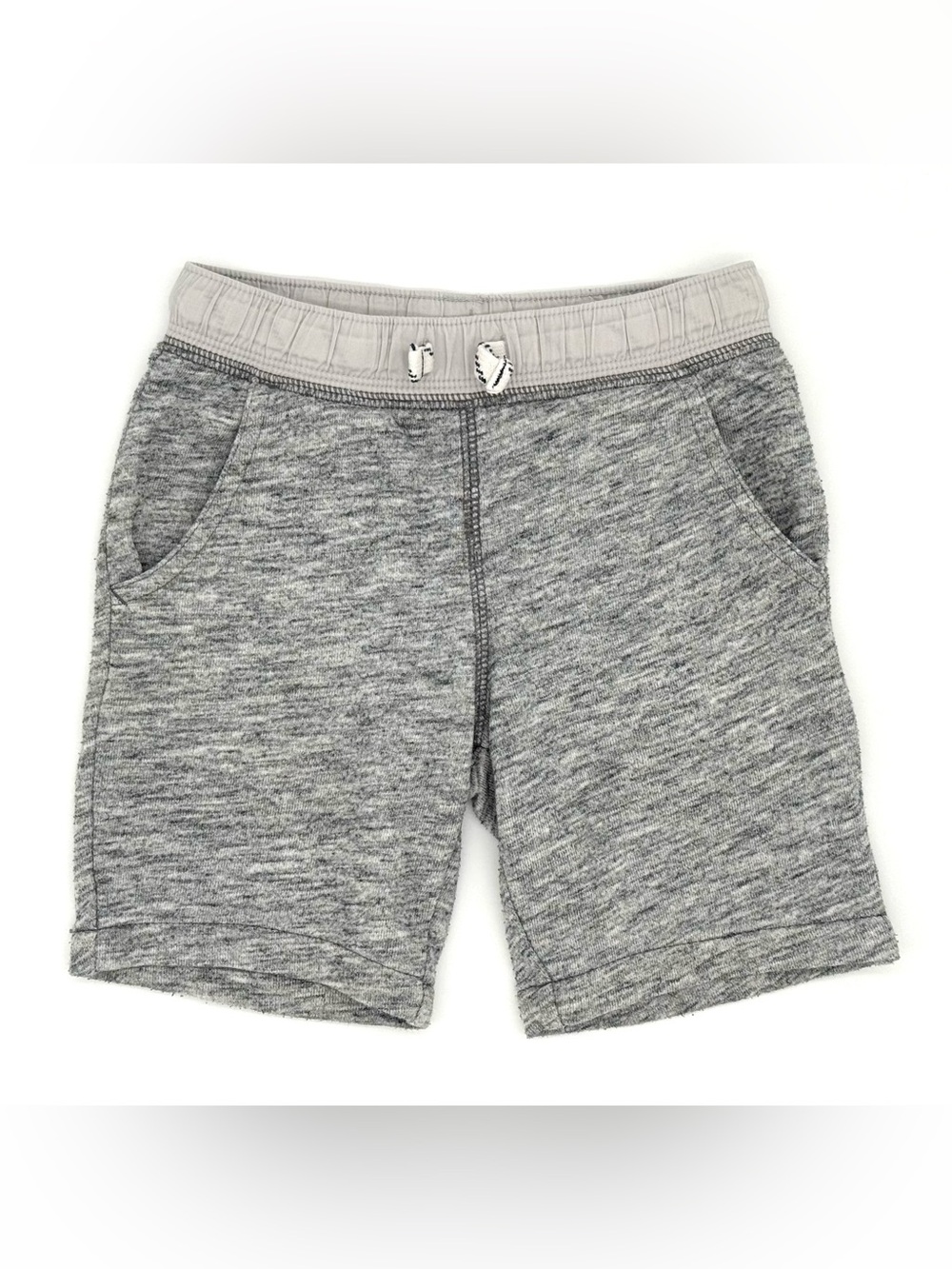 GUC Carter’s Little Boys Drawstring Jersey Shorts in Heather Gray 5